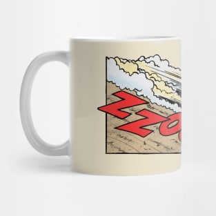 zzooom car comic panel Mug